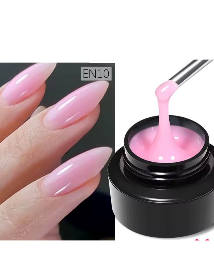 بورن بريتي جل تمديد الأظافر Born Pretty الاحترافي - لون وردي طبيعي 010) - سعة 30 مل - يدوم طويلاً وسهل التشكيل - Image 1